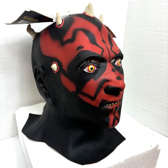 Darth Maul Latex Mask Official Star Wars episode 1 Rubie’s #2541 NWT NOS - Picture 3 of 14